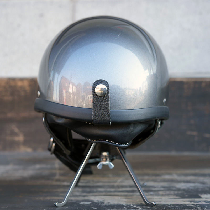 ショーティー4 ハーフキャップヘルメット スペースグレー/ブラックチンカップ