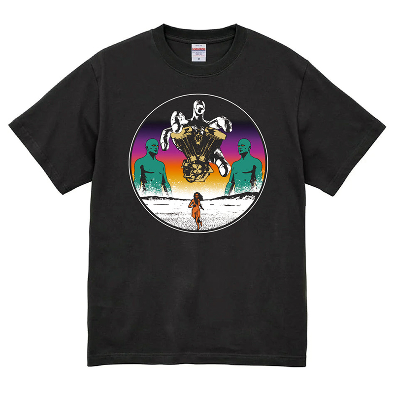ナイン インダストリーズ×エブリデイ・ライフ・ウィズ・ファズ コラボ デザインTシャツ "The Day the Earth Stood Still"