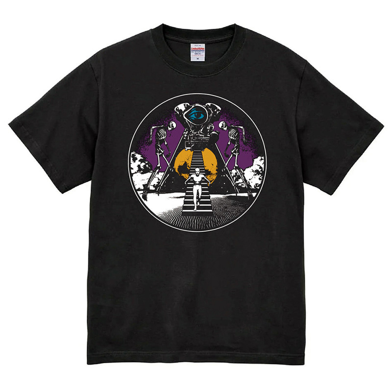 ナイン インダストリーズ×エブリデイ・ライフ・ウィズ・ファズ コラボ デザインTシャツ "Overlap"