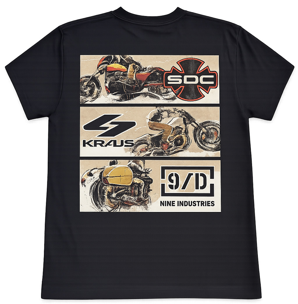ナイン インダストリーズ SDC×KRAUS×NINE トリプルネーム Tシャツ