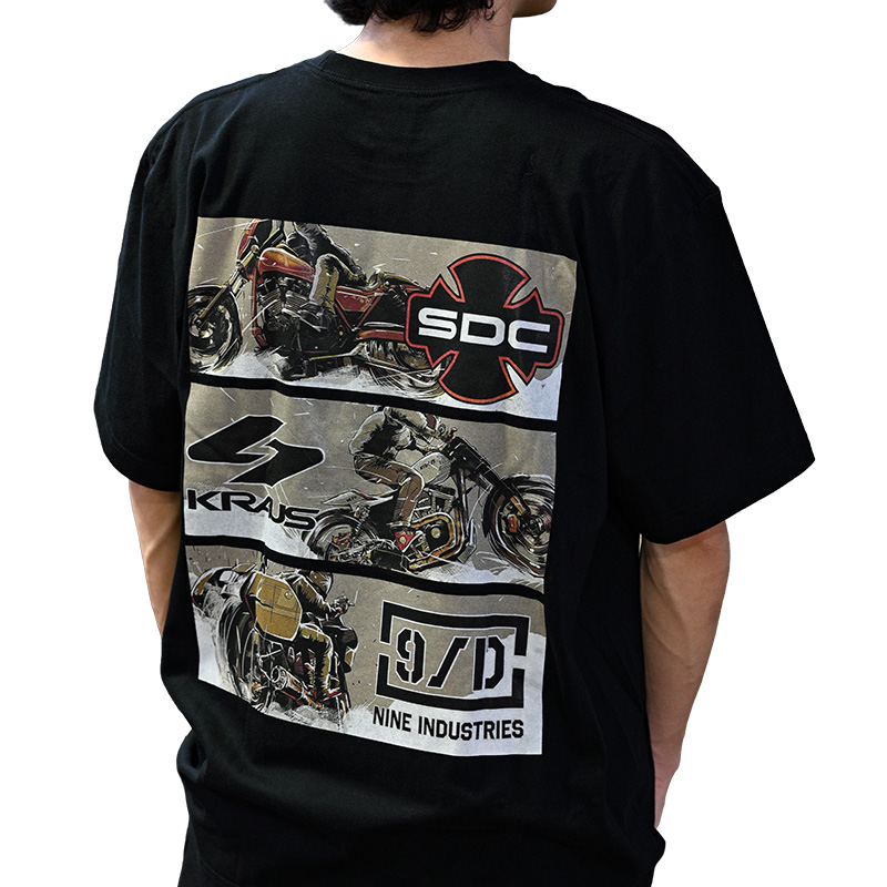 ナイン インダストリーズ SDC×KRAUS×NINE トリプルネーム Tシャツ
