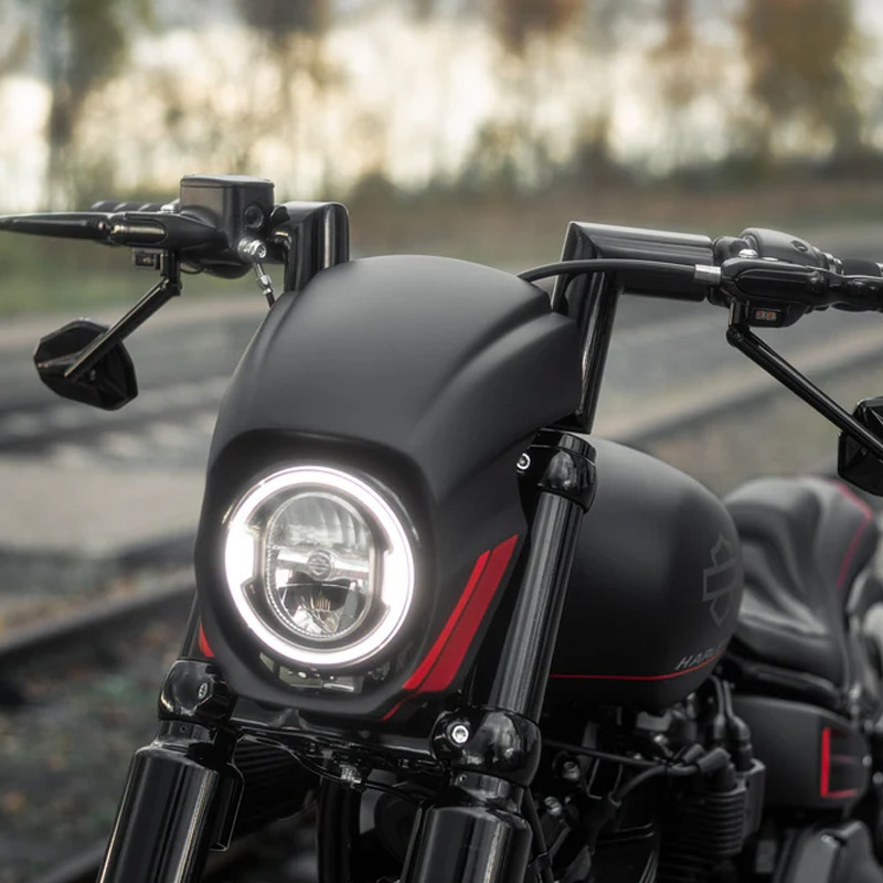 【業販専用商品】モナーク 2インチ径 ファットハンドルバー ブラック (6インチ高/クランプ径1インチ)