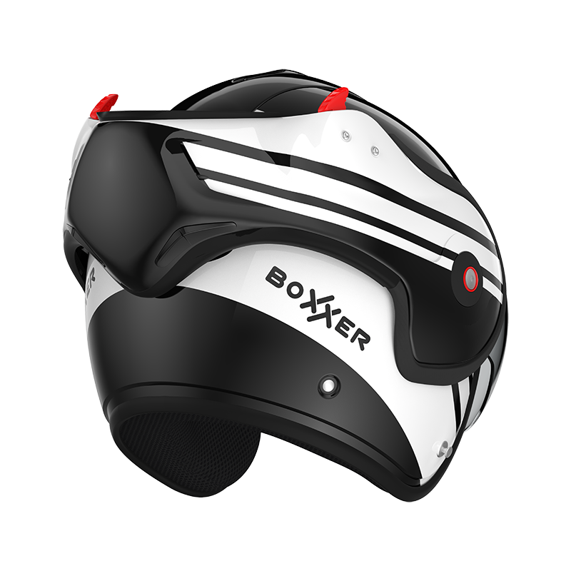 ルーフ■RO9 ボクサー モジュラーヘルメット スティング ブラック/ホワイト ROOF