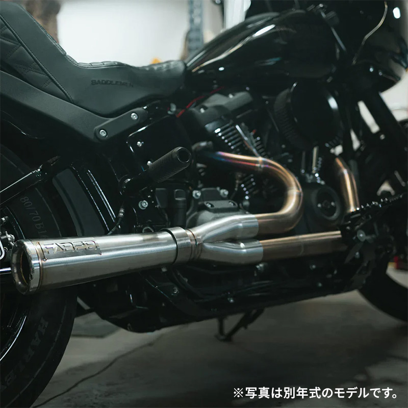 2in1 フルエキゾーストマフラー メガホン ステンレス