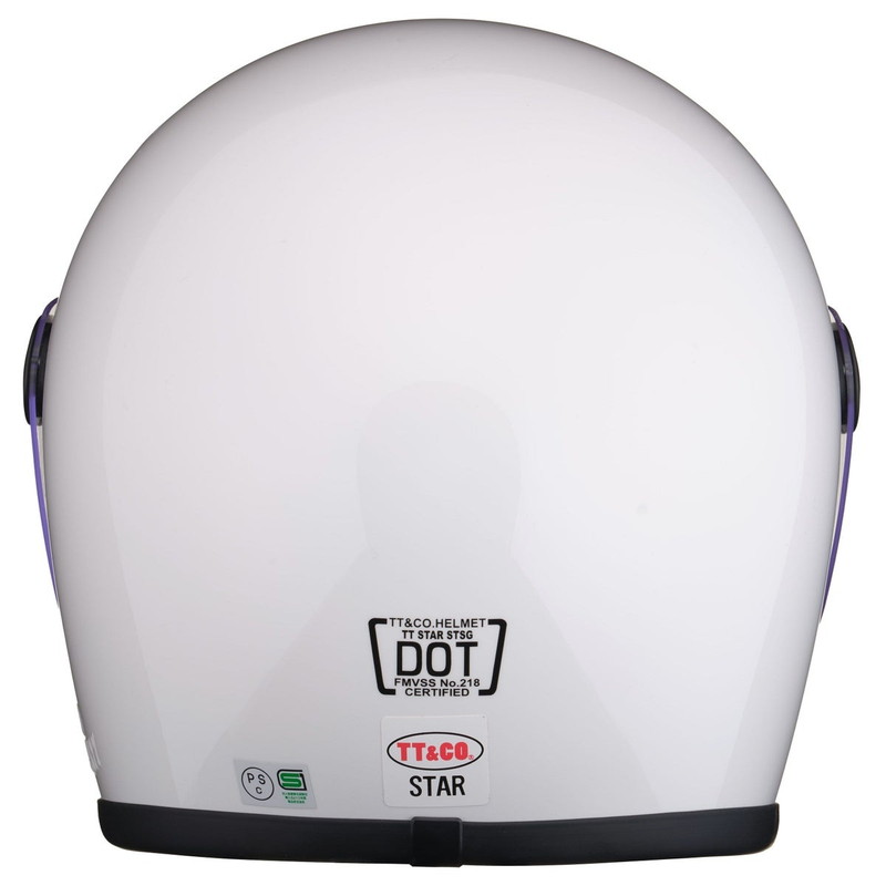 スター SG/DOT スタンダード フルフェイスヘルメット ホワイト シールド付き