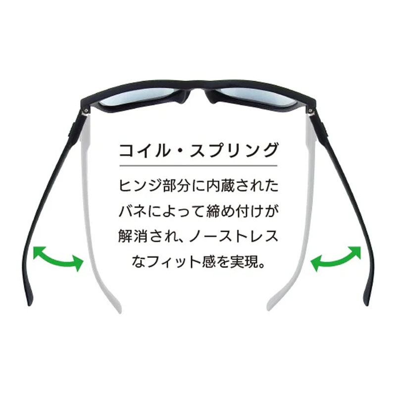 【2026年新作】セレクト ブラック/ライトネイビーブルー 防曇偏光プレミアムレンズ