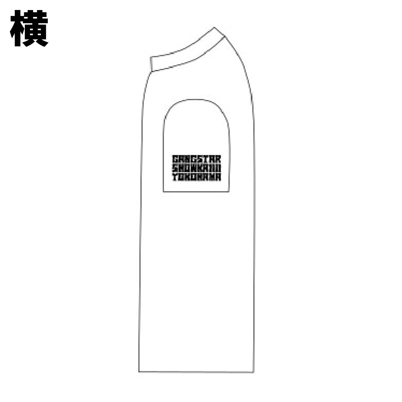 GANGSTAR SHOWKAI■2ndモデル Tシャツ極厚10.2oz ホワイトボディ×ブラックロゴ