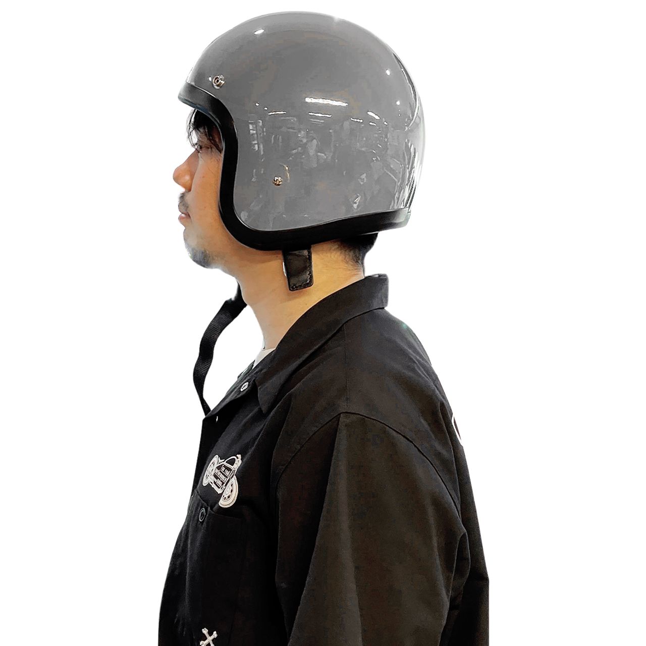 パインバレー＆オーシャンビートル■BEETLE LAC ビンテージスタイル極小ジェットヘルメット/スレートグレー