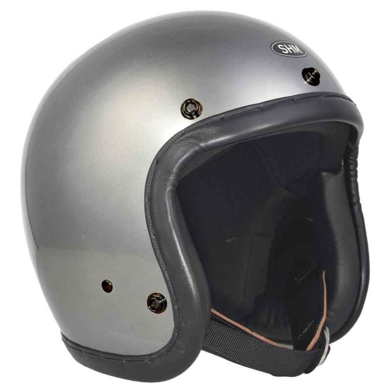 SHM■ Lot-111 ハンドステッチ ジェットヘルメット ベアメタル（SG規格）