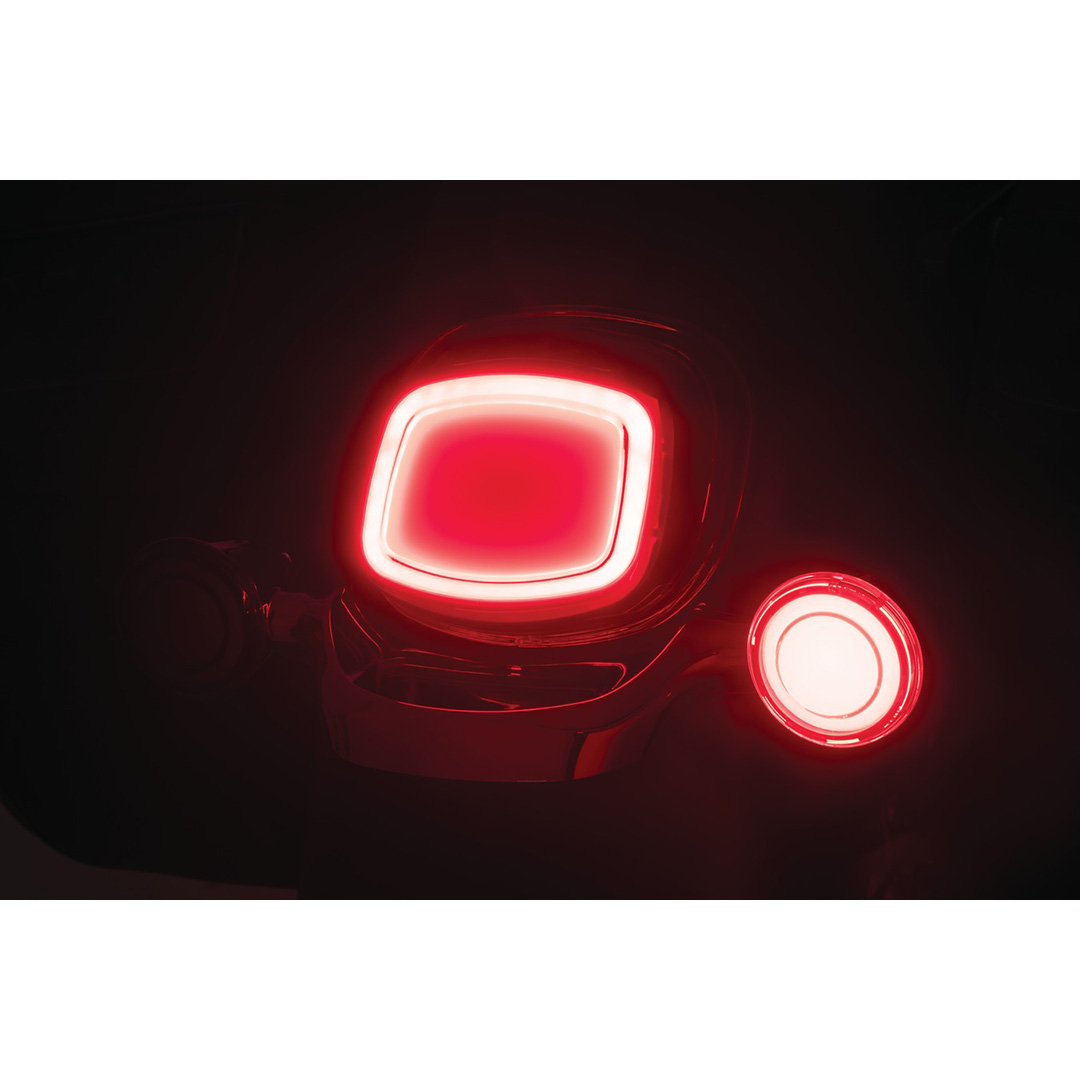クリアキントレーサー LEDテールライト ナンバープレート灯無 レッド Kuryakyn Tracer L.E.D. Tailights Red  without License Plate Illumination / パインバレー