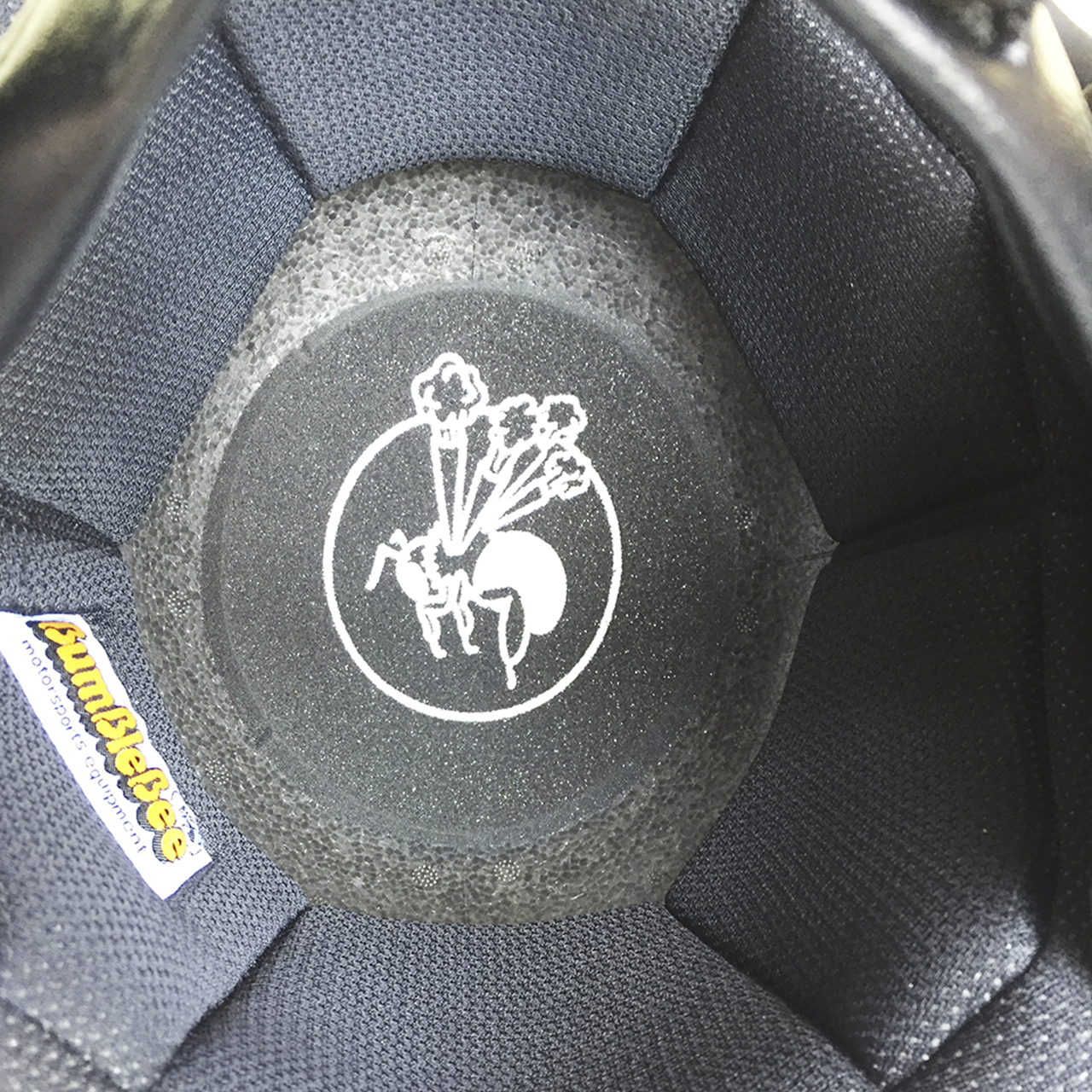 BumBleBee■バンブルビー ジェットヘルメット チェッカー/マットシルバー 立花ヘルメット製GT-NP1型帽体