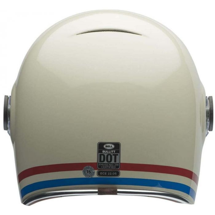 ベル■ ブリット フルフェイスヘルメット ストライプ グロス パールホワイト/オックスブラッド/ブルー BELL Helmets