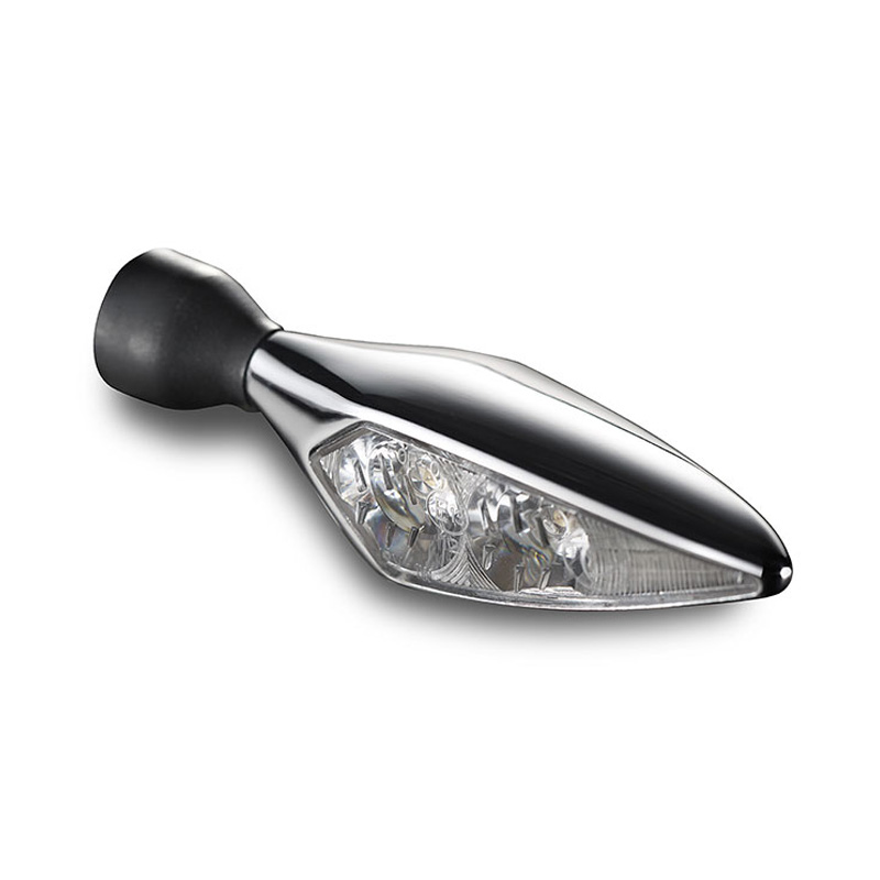 【車検対応】ポジションライト付きLEDウインカー マイクロローンバス PL クローム/クリア （右前用）