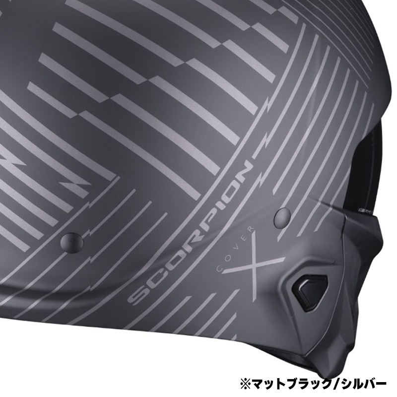 スコーピオン■エクゾ コンバット2 ヘルメット マットブラック/ホワイト