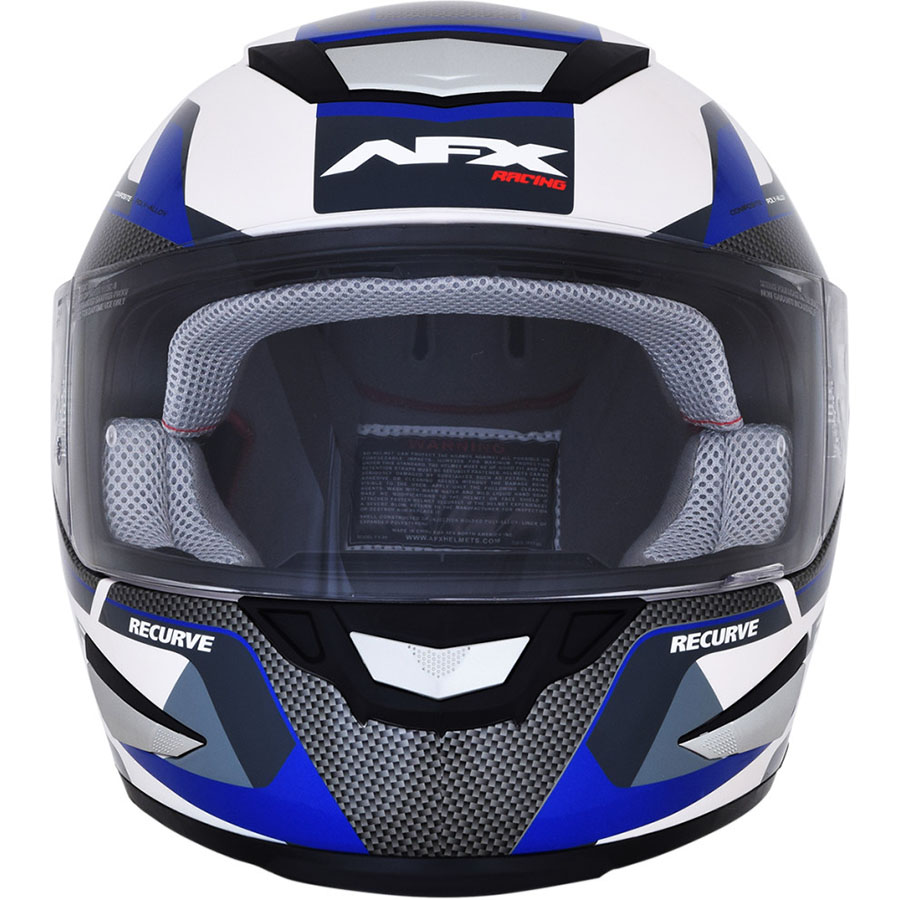 AFX■FX-99 リカーブ フルフェイスヘルメット パールホワイト / ブルー AFX HELMET