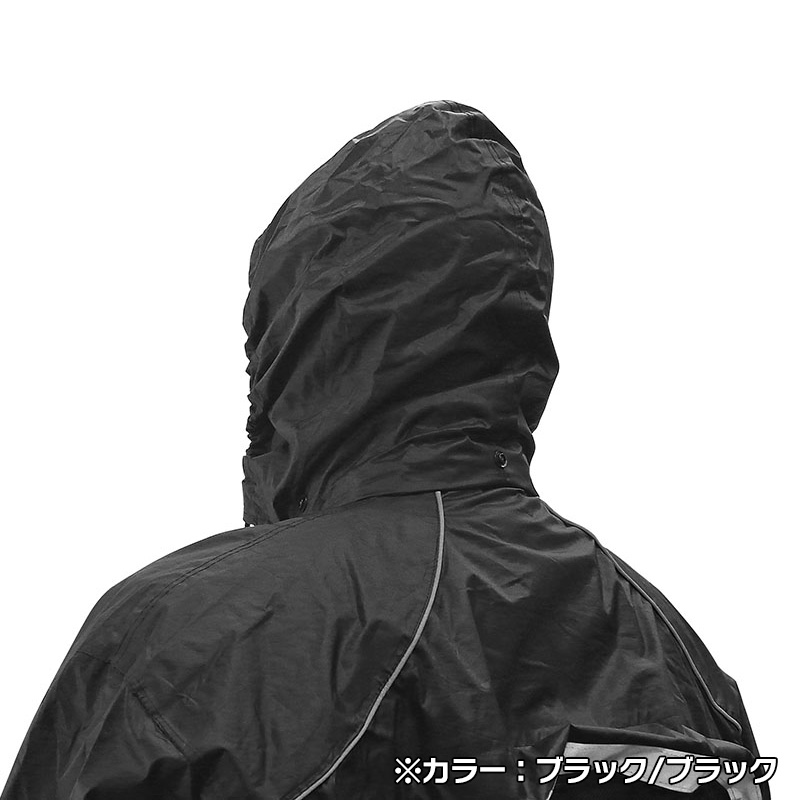 ストームライダー レインスーツ（上下セット）ブラック/ハイビズイエロー