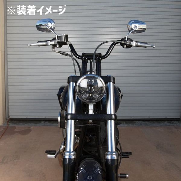 【業販専用商品】1インチ ハイベンドバー 高さ5.5インチ クローム