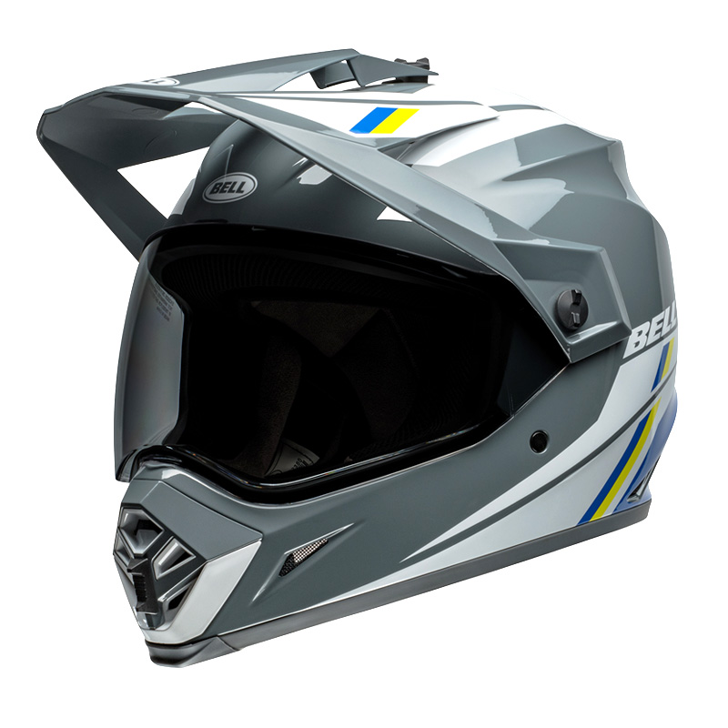 ベル■ MX-9 アドベンチャー MIPS オフロードヘルメット アルパイン グレー/ブルー BELL Helmets