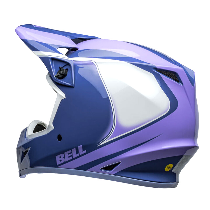 ベル■ MX-9 MIPS オフロードヘルメット ダート パープル/ホワイト BELL Helmets