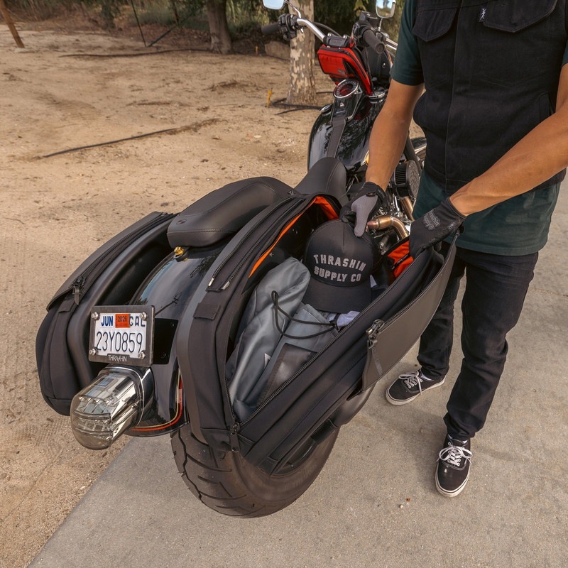 スポーツサドルバッグ 左右セット 最大60L