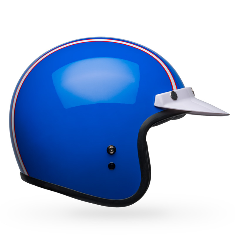 自動車/バイク★BELL CUSTOM 500 マックイーン ジェットヘルメット ブルー/XL