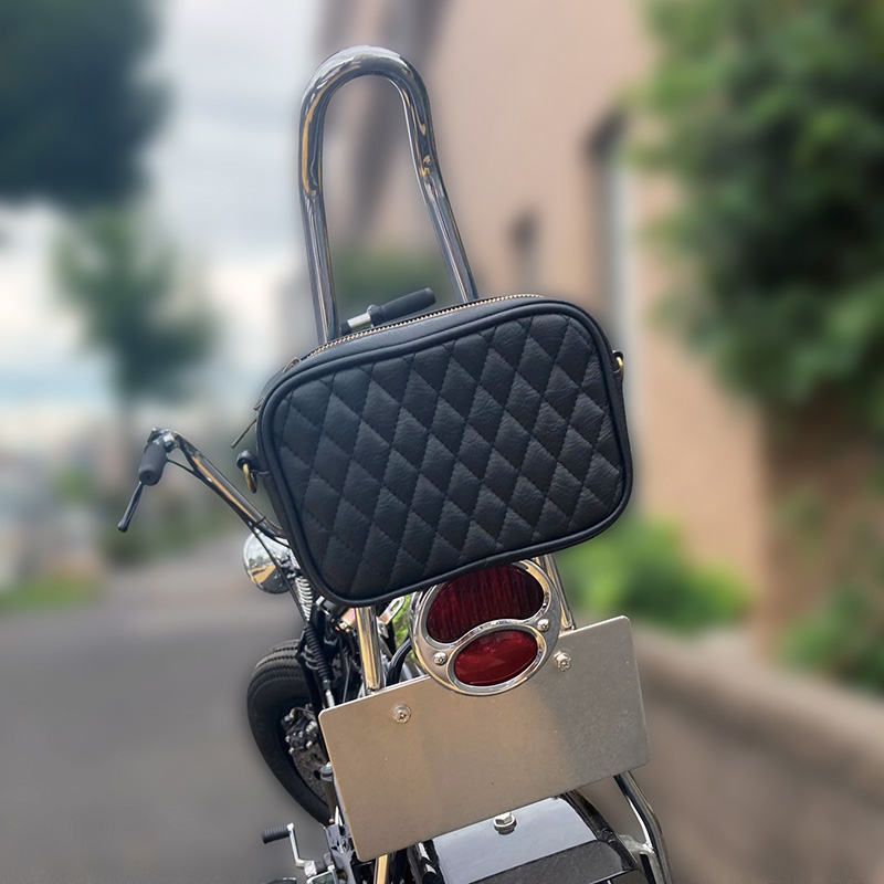 マルチポーチ シンセティックレザー ブラック