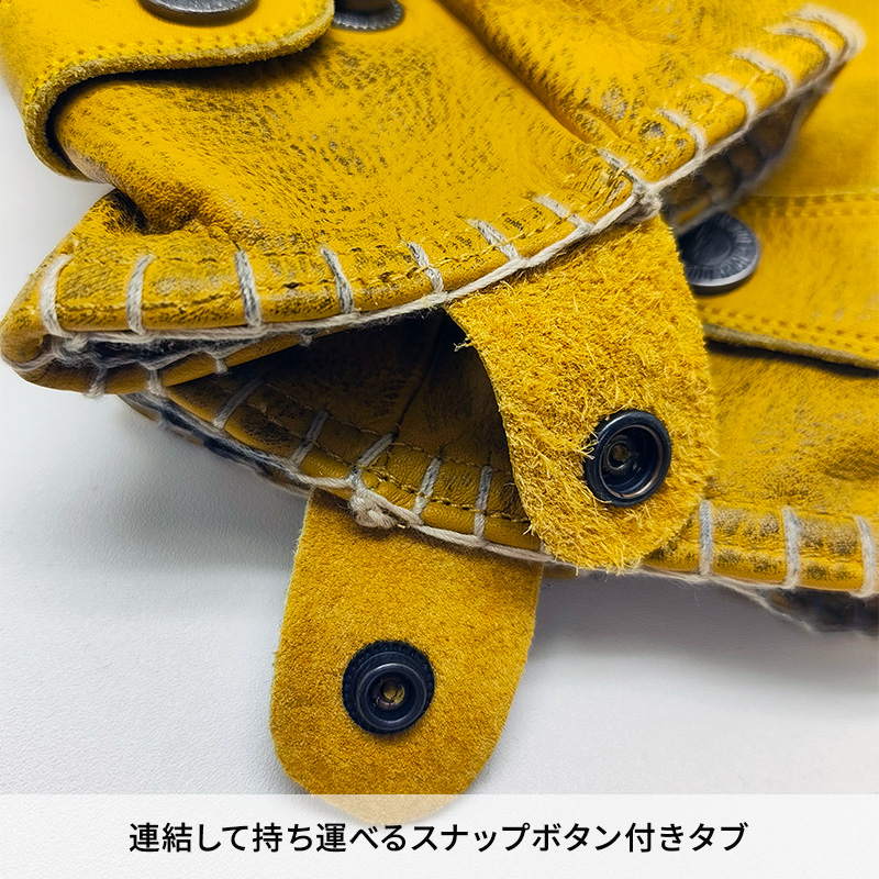 ジョン・ドゥー（John Doe） コヨーテ XTM レザーグローブ イエロー ヴィンテージ加工