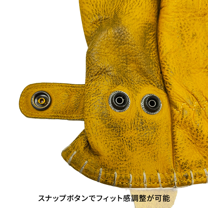 ジョン・ドゥー（John Doe） コヨーテ XTM レザーグローブ イエロー ヴィンテージ加工