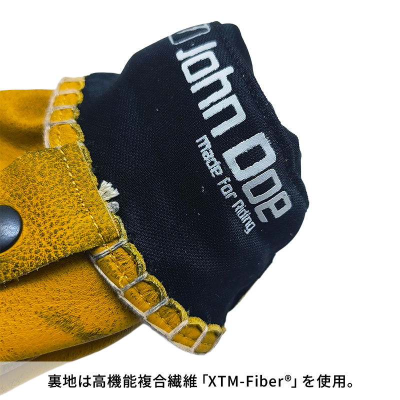 ジョン・ドゥー（John Doe） コヨーテ XTM レザーグローブ イエロー ヴィンテージ加工
