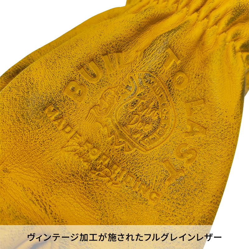 ジョン・ドゥー（John Doe） コヨーテ XTM レザーグローブ イエロー ヴィンテージ加工
