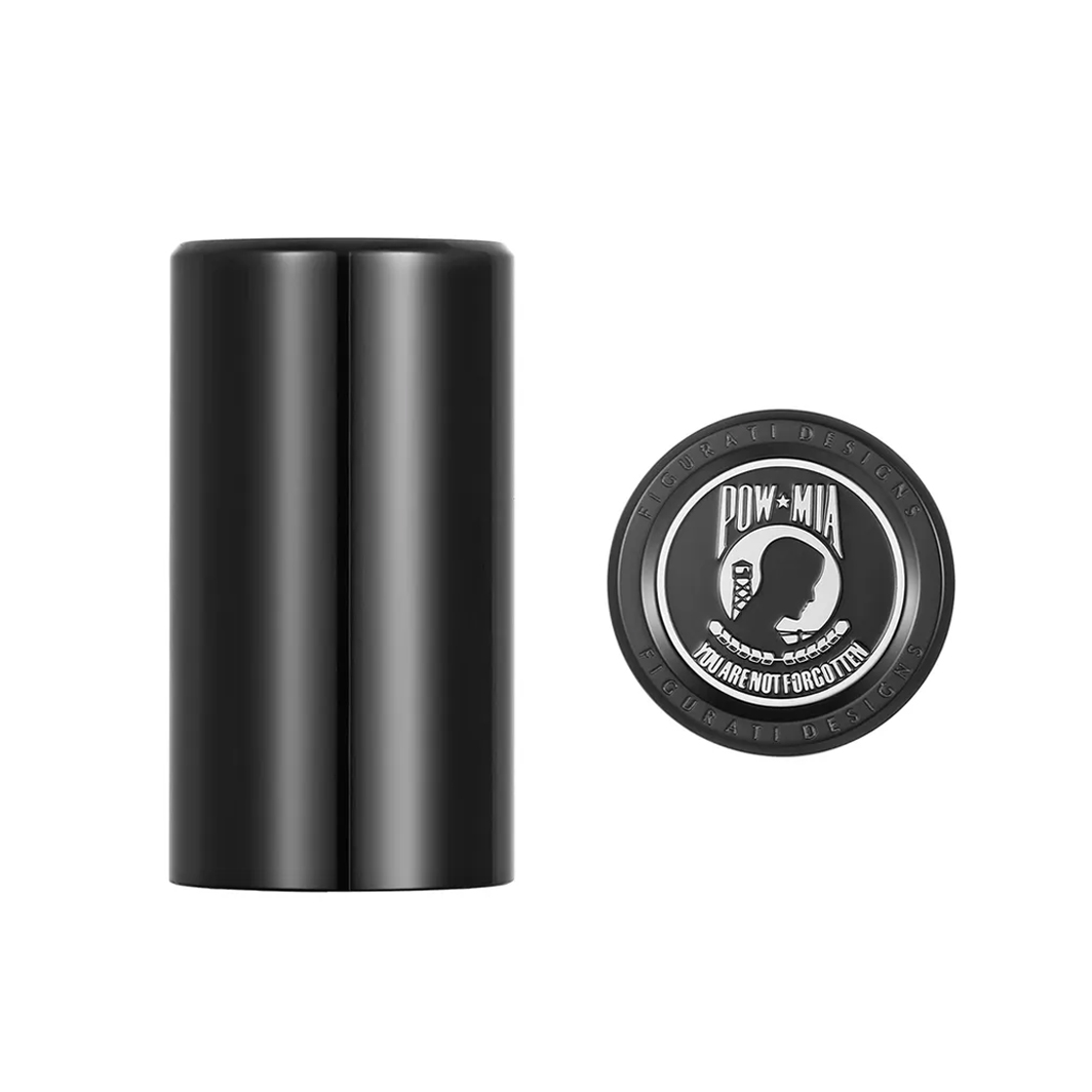 フィグーラティ デザインズ■ドッキングハードウェア用カバー ステンレス 「POW MIA」 ブラック 【25.2mm X 46.5mm】