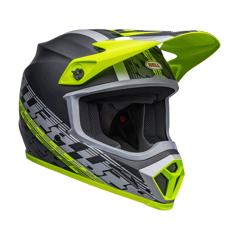 ベル■ MX-9 MIPS オフロードヘルメット オフセット マットブラック/ハイビズイエロー BELL Helmets