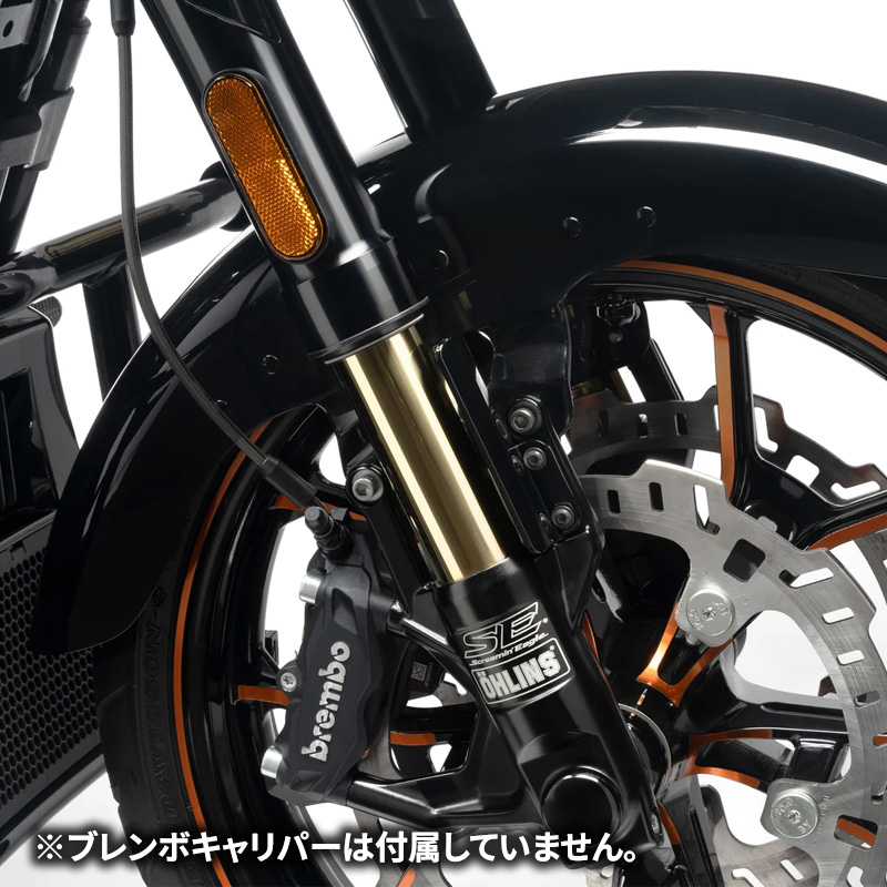 ハーレー純正 スクリーミンイーグル オーリンズ 倒立式フォーク取付け