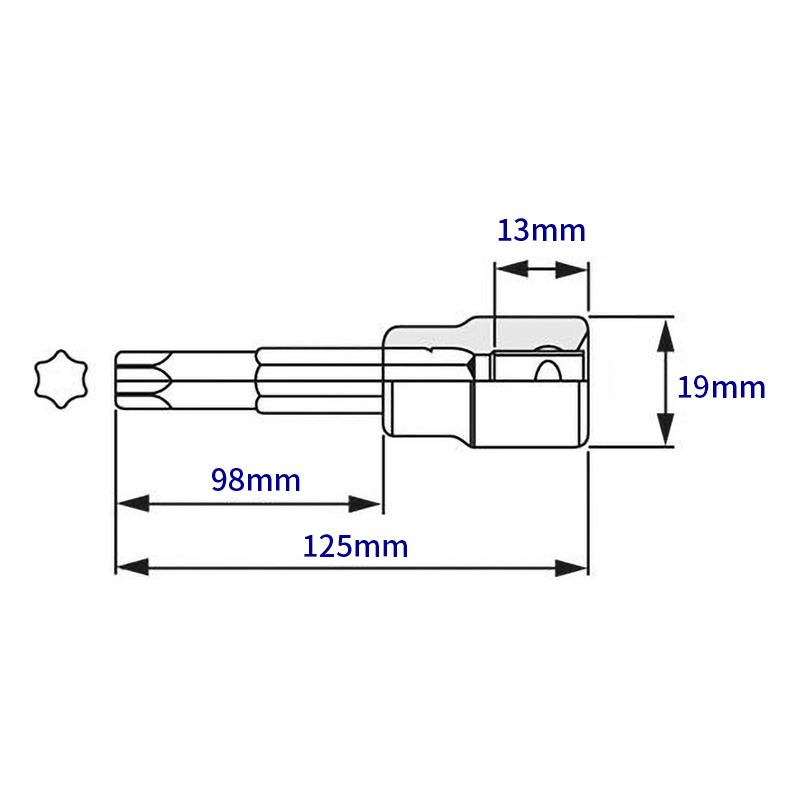 トネ ロングトルクスソケット（強力タイプ） T45