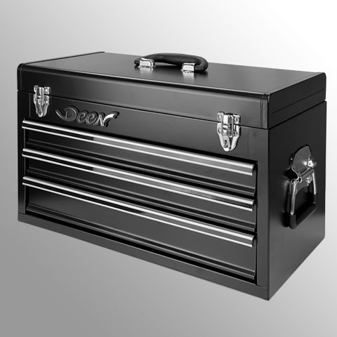 3段ツールボックス ブラック