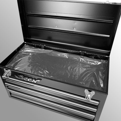 3段ツールボックス ブラック