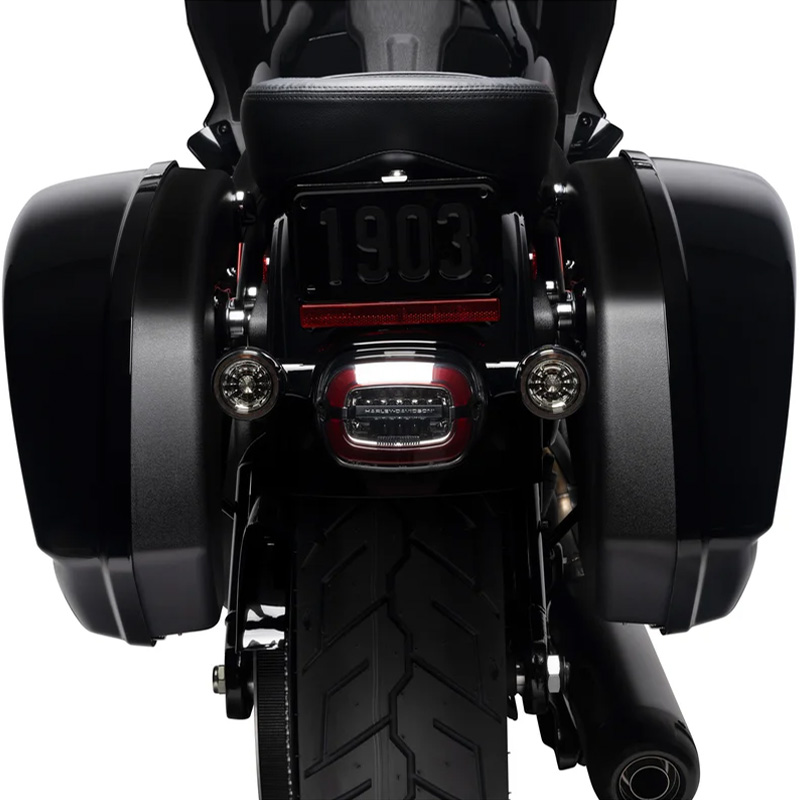 ハーレー純正 ローライダーST サドルバッグ ビビッドブラック Harley