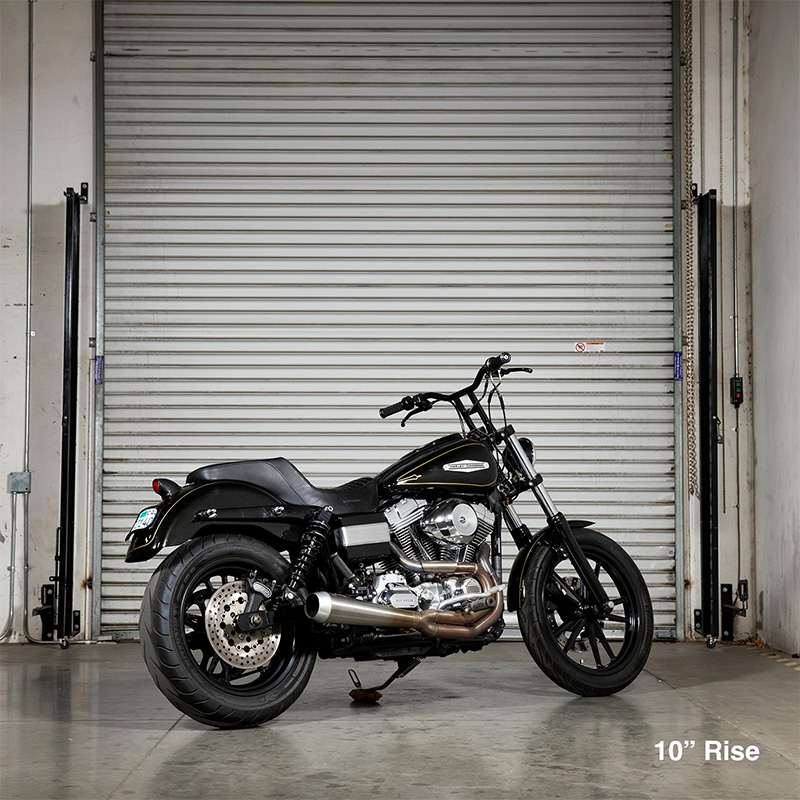 タイソンハンドルバー 10インチ ディンプル付き クローム