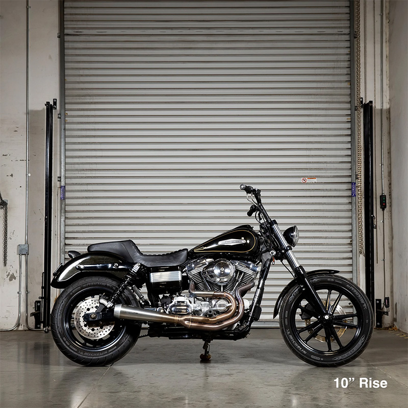 タイソンハンドルバー 10インチ ディンプル付き クローム