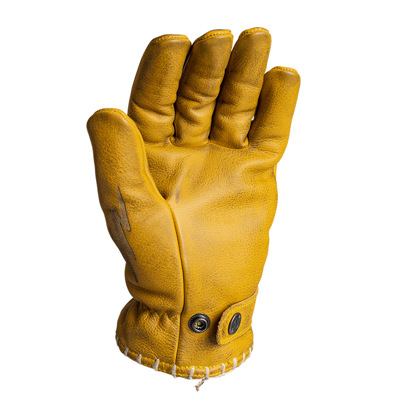 ジョン・ドゥー(John Doe) コヨーテ レザーグローブ イエロー/グレー ヴィンテージ加工