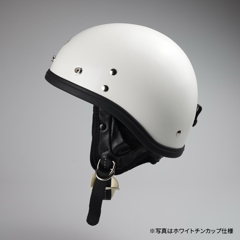 BEETLE PTR-2 ハーフヘルメット アイボリー/ブラックチンカップ