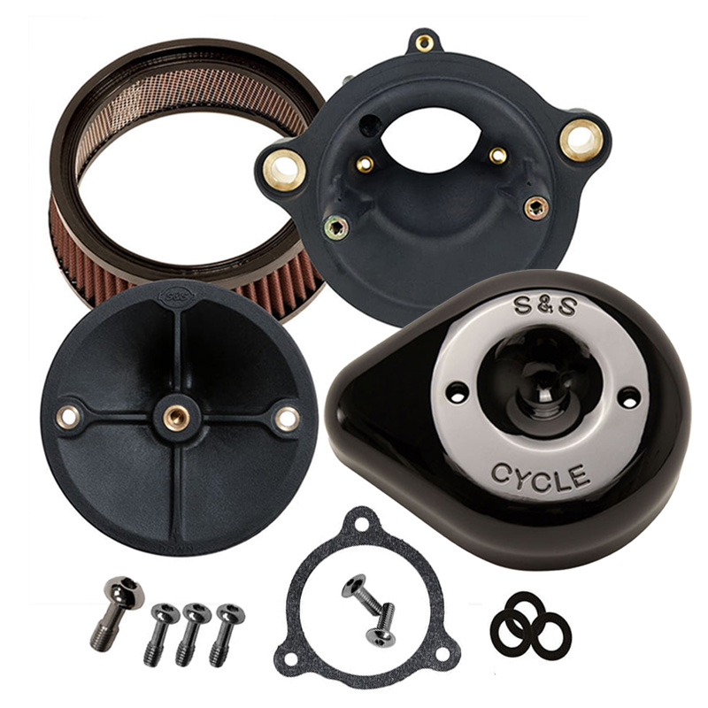 【未使用品】ROUGH CRAFTS TearDrop AirCleaner ラフクラフト□ティアドロップ エアクリーナー ブラック 【17年