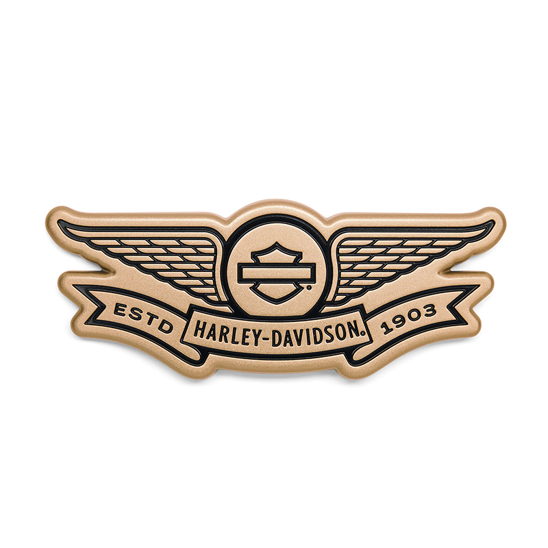 ハーレー純正□ ゴールドウィングド バー＆シールド 装飾用 メダリオン Harley Davidson Gold Winged Bar &  Shield Decorative Medallion / パインバレー