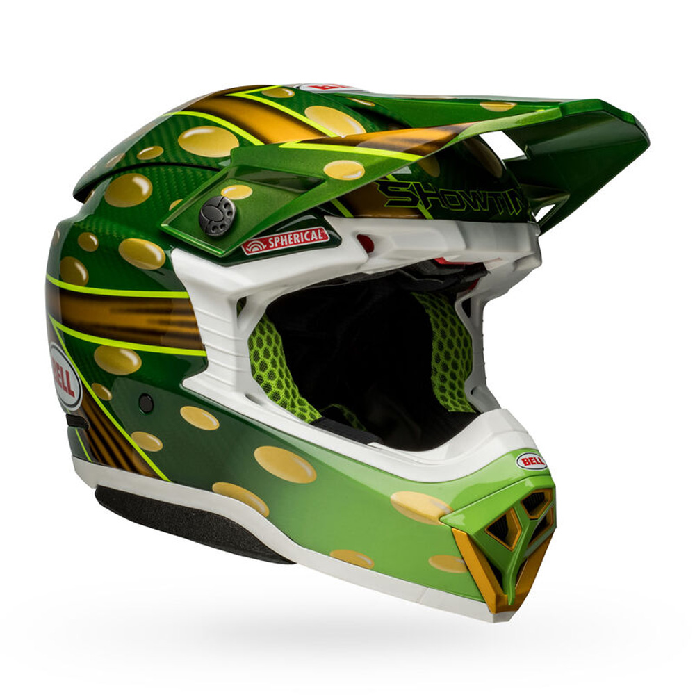 BELL■ベル ヘルメット MOTO-10 スフェリカル マクグラス レプリカ22 グロスゴールド/グリーン
