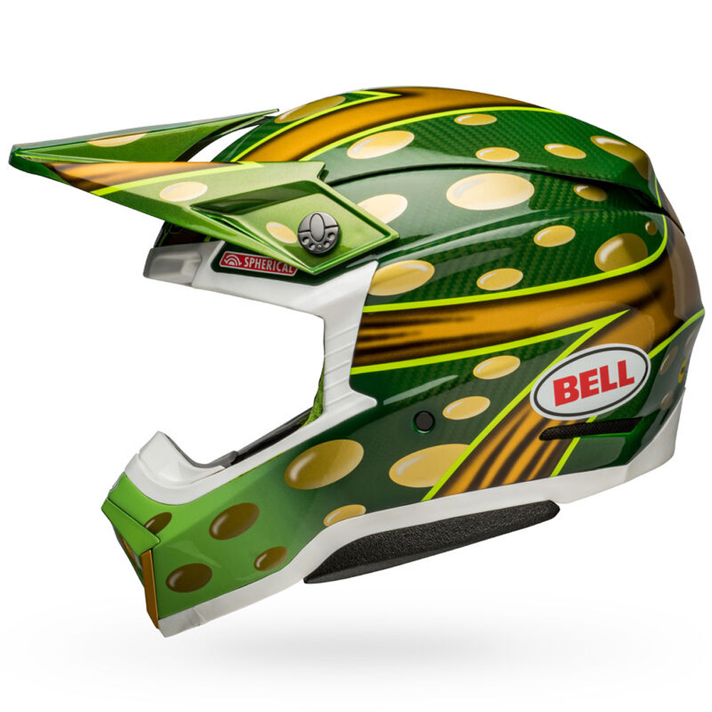 BELL■ベル ヘルメット MOTO-10 スフェリカル マクグラス レプリカ22 グロスゴールド/グリーン