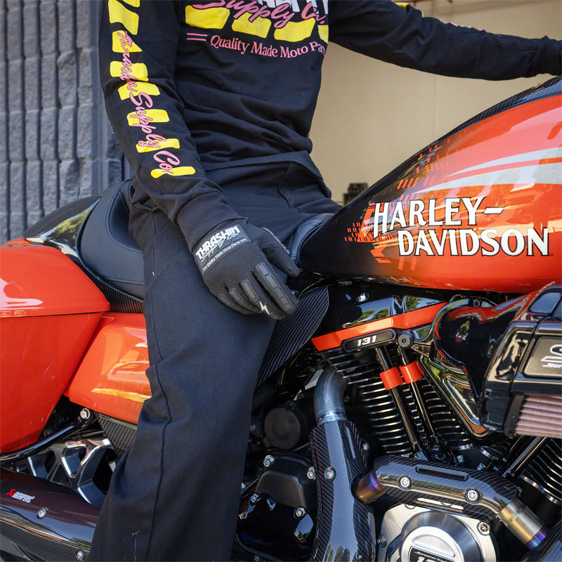 モト ステルスグローブ ブラック/グレー