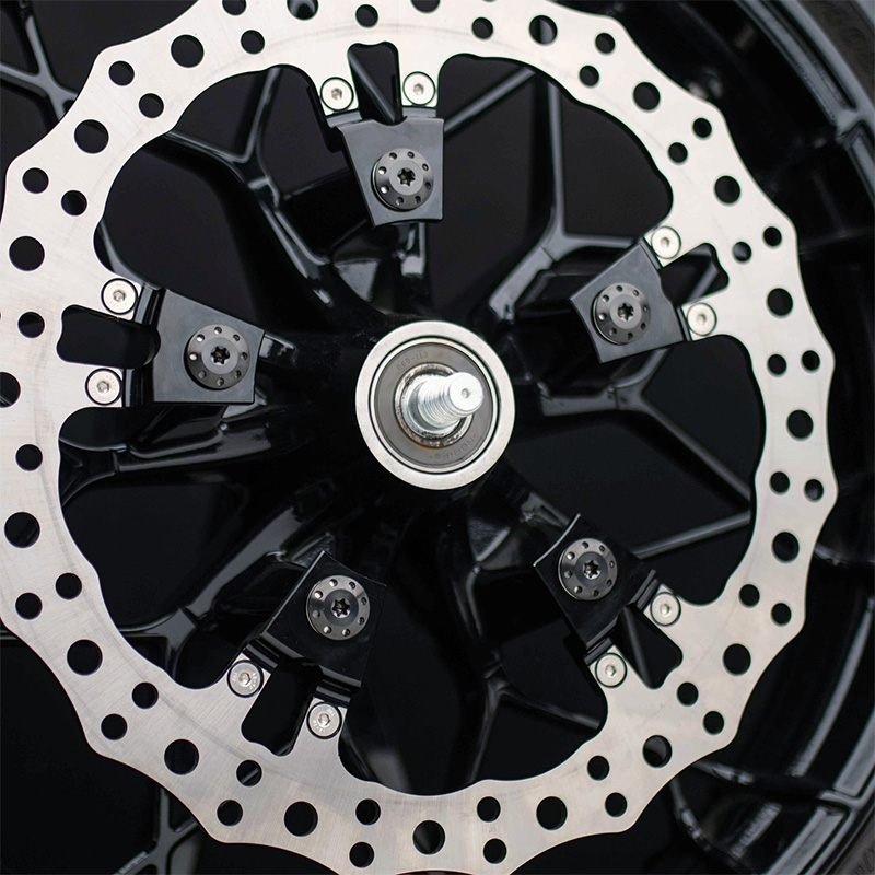 14インチ ジャギッド ビッグブレーキローター スポークマウント フロント/左側