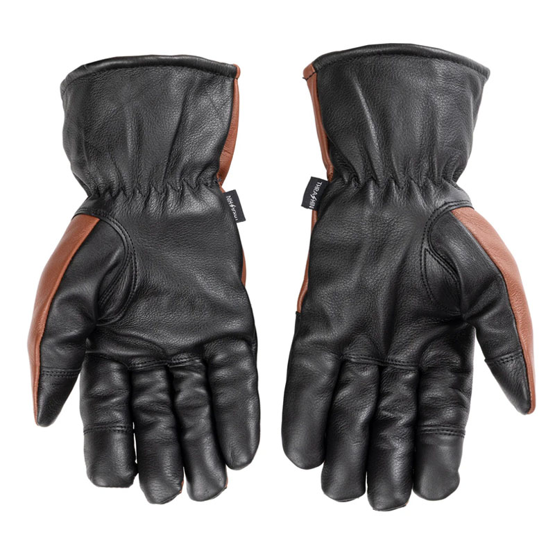 エース ローパー 防寒 レザーグローブ ブラック/ブラウン