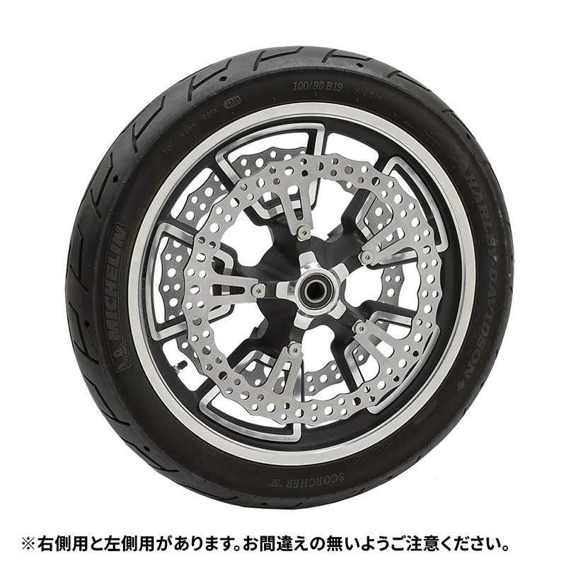 15インチ ジャギッド ビッグブレーキローター スポークマウント フロント/左側