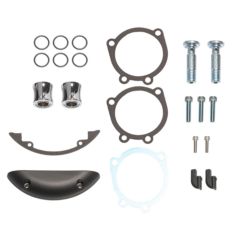 エアクリーナー部品交換キット インバーテッド/メソッド/クリアティアー/サイドキックシリーズ用 クローム